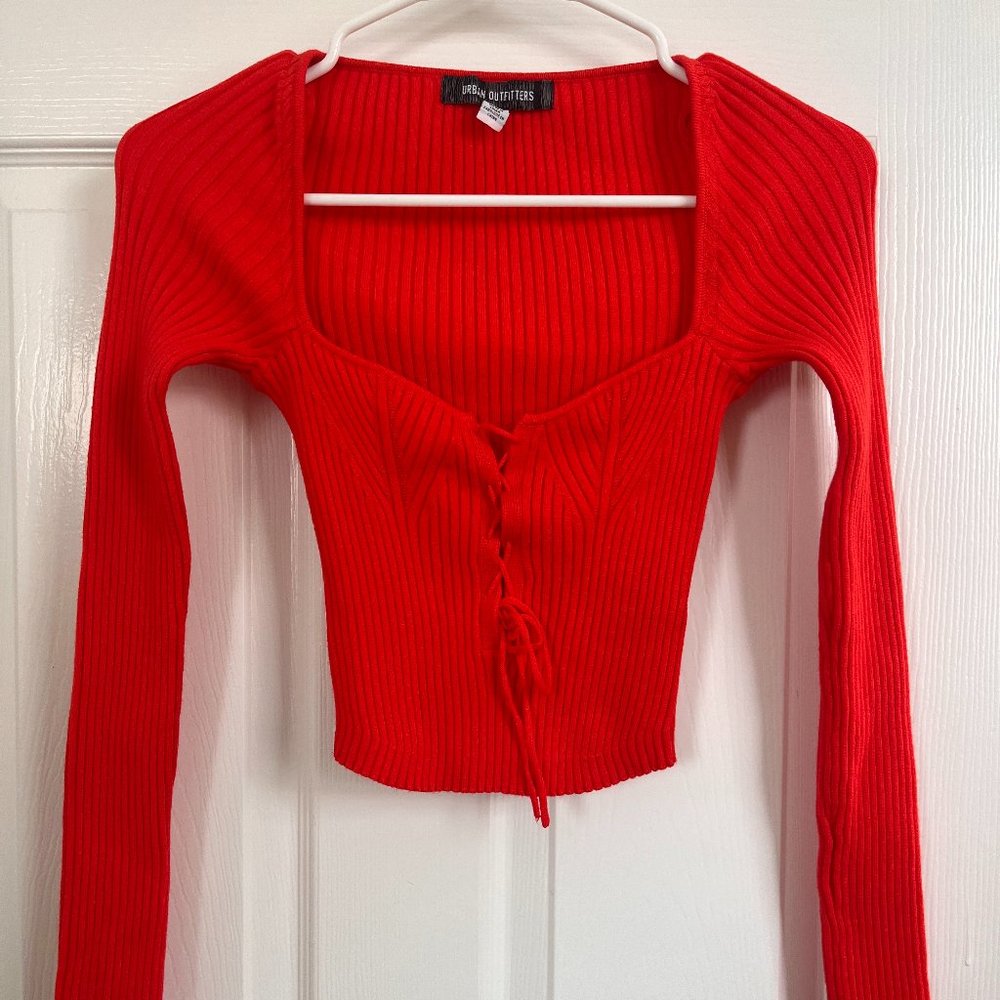 Urban Outfitters long sleeve orange top